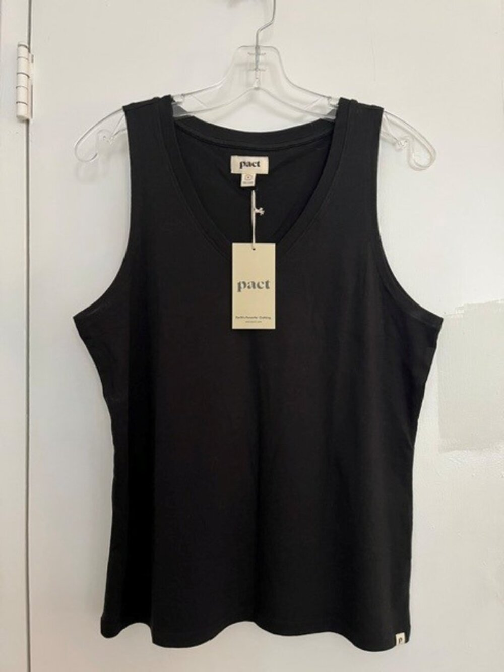 Pact Cotton V Neck Tank